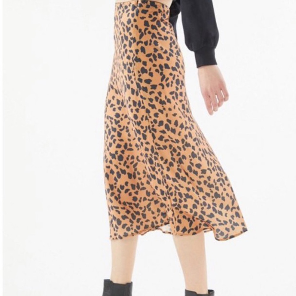 NWT Urban Outfitters Rowan Slip Midi Skirt